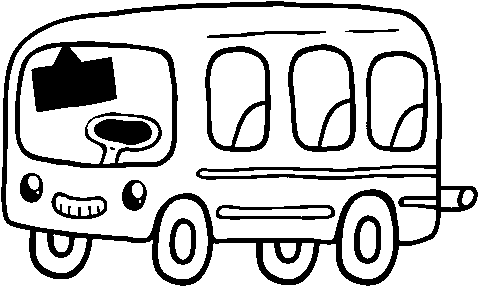Desenho De Um Nibus Escolar Para Colorir - Dibujo De Un Autobus (600x470)