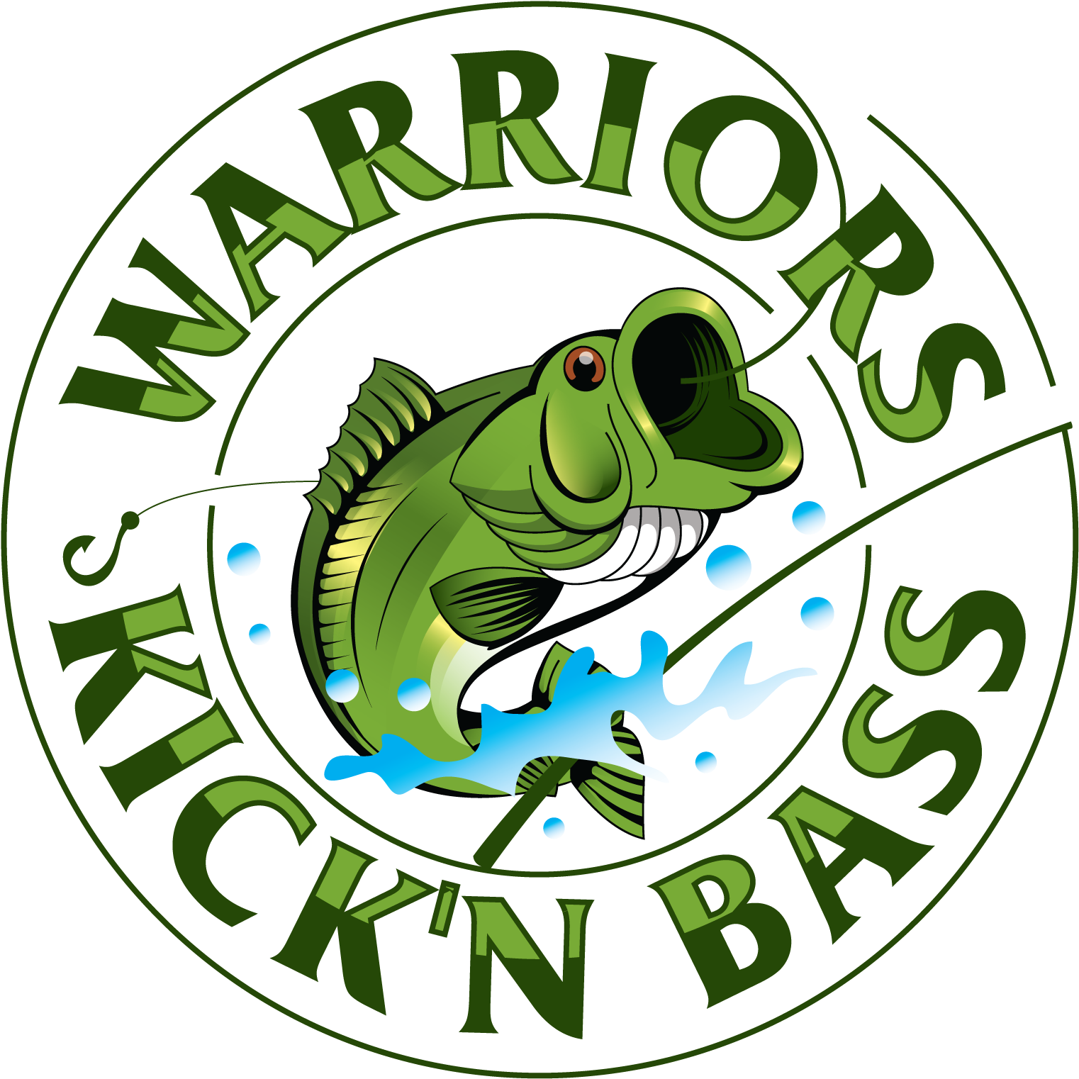 Warriors Kick'n Bass Ice Fishing Contest - Warriors Kick'n Bass Ice Fishing Contest (1671x1671)