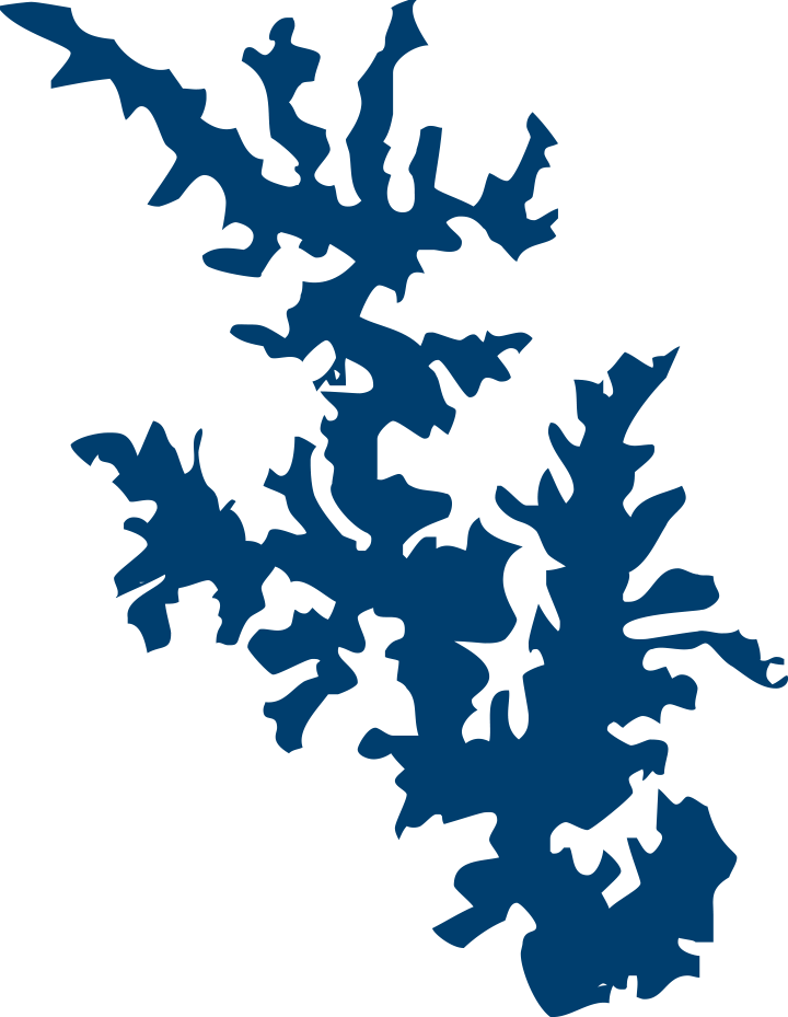 Fishing Charters - Lake Norman Map Outline (720x929)