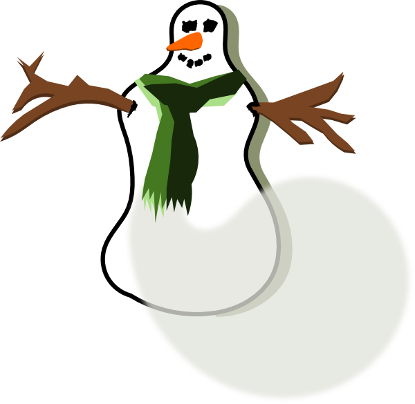 Muñecos De Nieve Clipart (600x585)