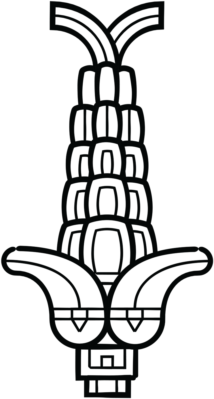 Maiz Also Known As Corn, A Large Grain Plant Rst - Line Art (1800x1800)