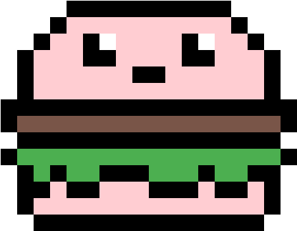 Booger Patty - Pixel Art Burger (1200x1200)