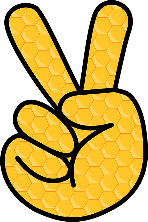Fingers, Captured, Polygons, Peace, Diapers, All Good - Peace Sign Hand Svg (480x720)