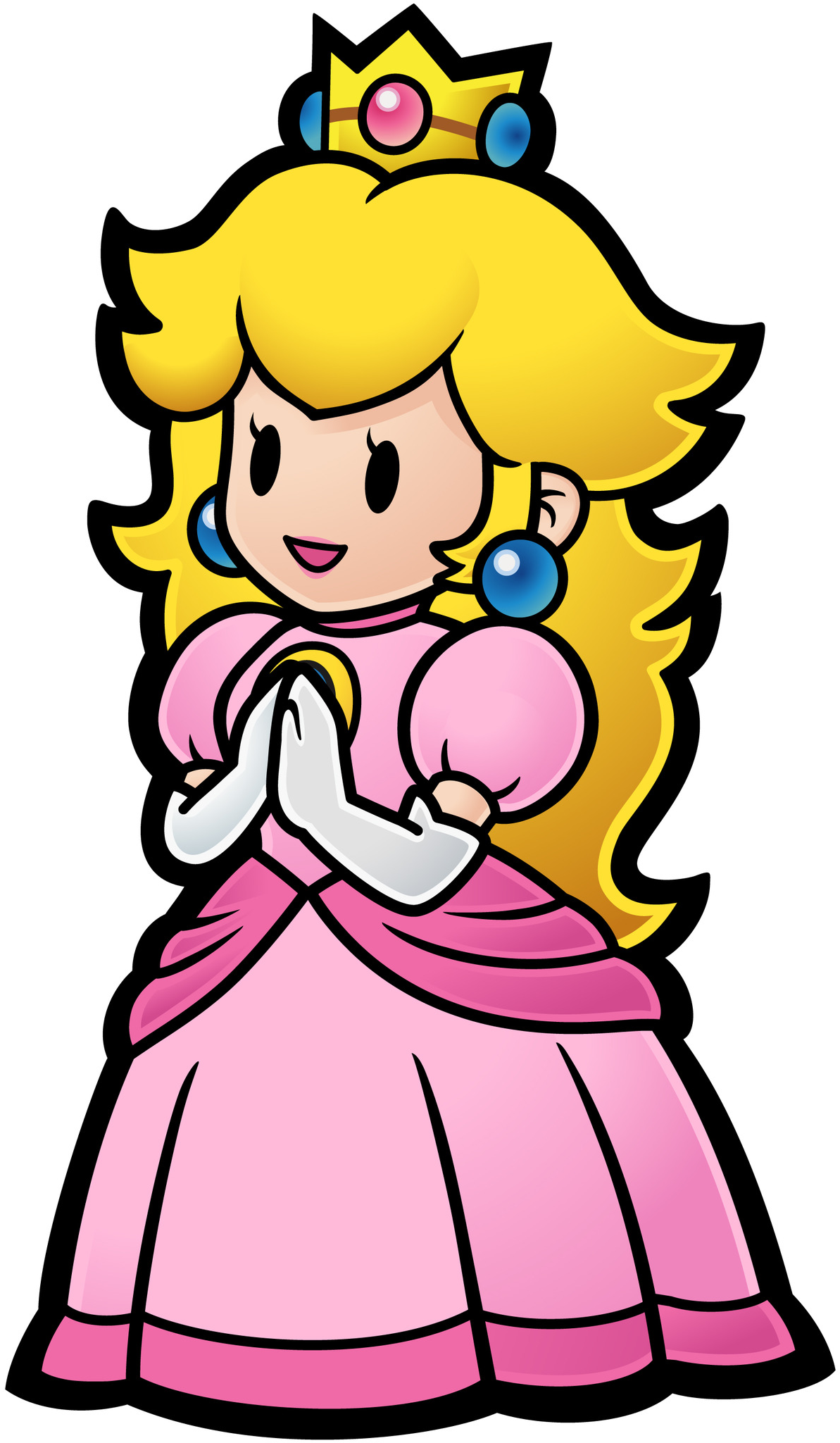 Princess Peach Clipart Angry - Princesa De Mario Bros (1280x2136)
