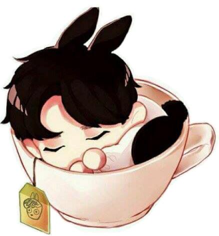 Png Cute Chibi Bunny Jungkookie Jungkookbts Bts Bangtan - Bunny Jungkook Fanart Cute (438x472)
