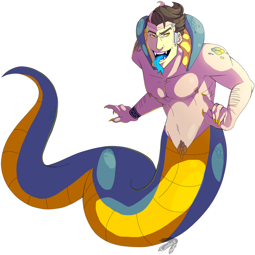 The King Cobra By Dolphixx - Cartoon (894x894)