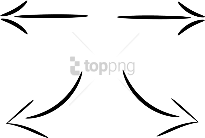 Free Png Download Black Arrows Png Images Background - Transparent Background Hand Drawn Arrow (851x573)