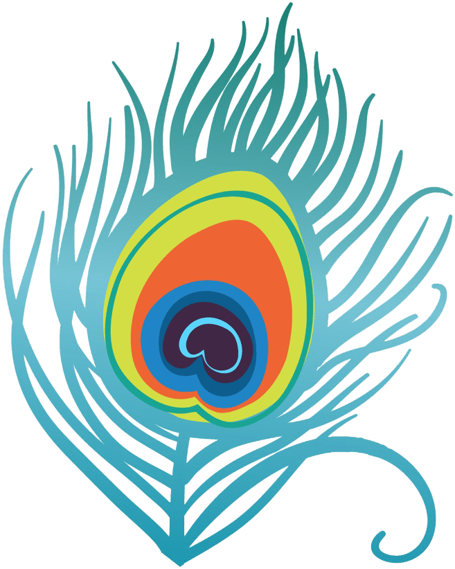 Vector Feather Pecock - Peacock Feather Logo Png (900x845)