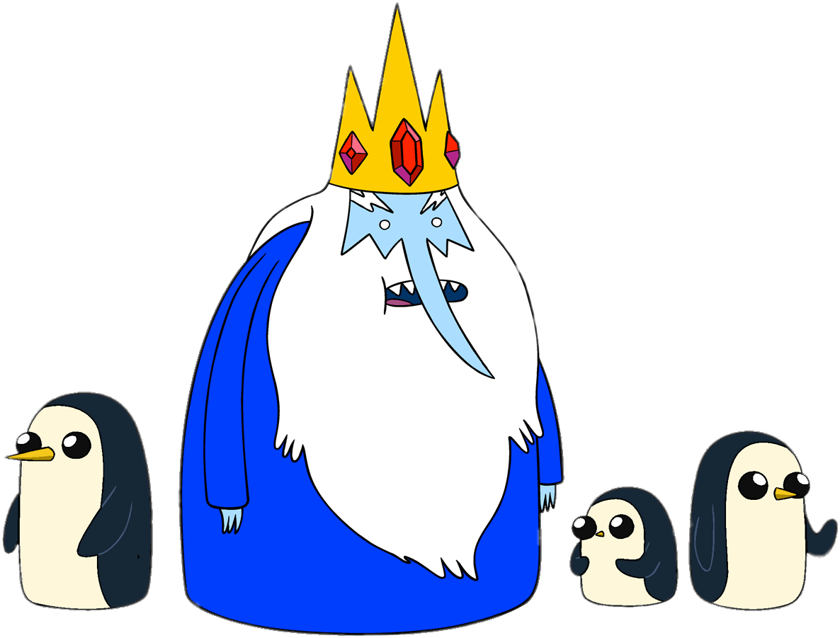 Adventure Time The Ice King And Penguins - Princess Bubblegum Ice King (1377x1029)