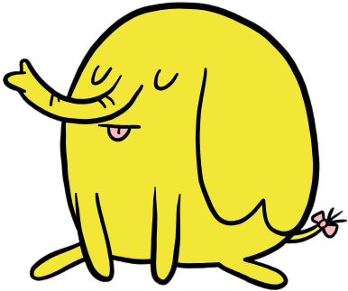 Adventure Time Tree Trunks The Elephant Sitting Transparent - Tree Trunks (400x400)