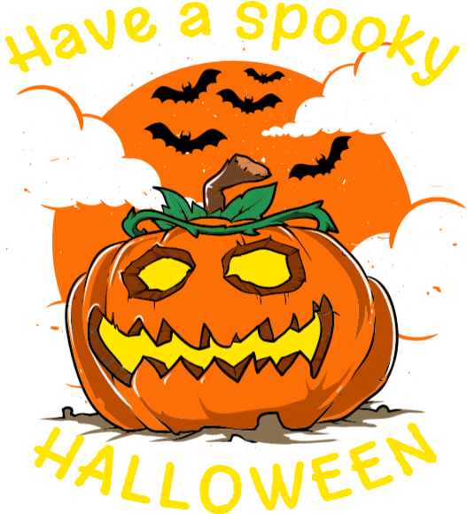 Have A Spooky Halloween - Jack-o'-lantern (539x613)