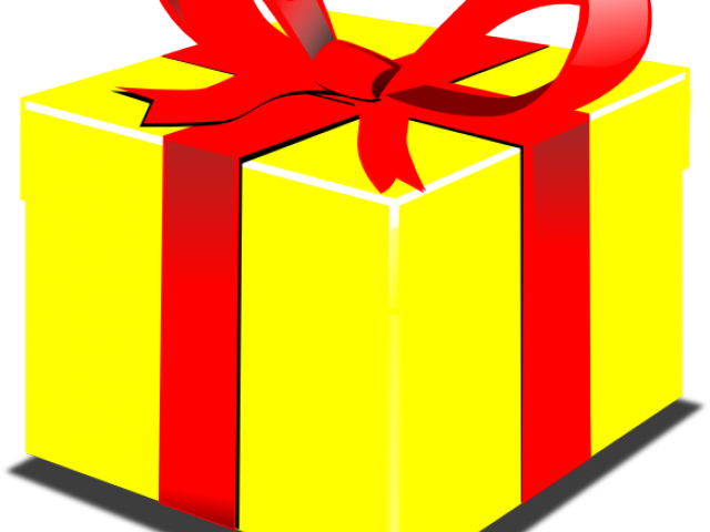 Yellow Clipart Present - Christmas Present Clipart Yellow (640x480)
