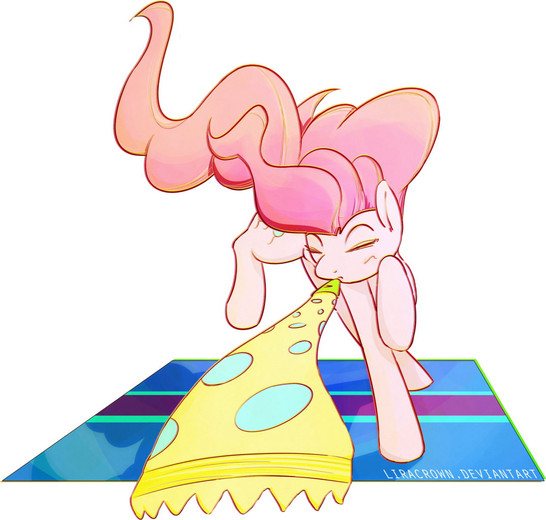Liracrown, Eyes Closed, Party Blower, Pinkie Pie, Safe, - Cartoon (1075x1024)