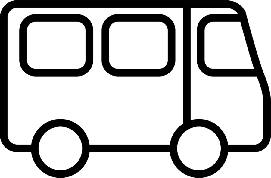 Download Hd Bus Outline Icon Clipart Bus Puter Icons - Icon Transparent Bus Png (900x591)