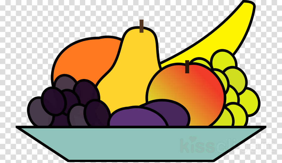 Bowl Of Fruits Clipart Fruit Clip Art - Fruit Bowl Cartoon Png (900x520)