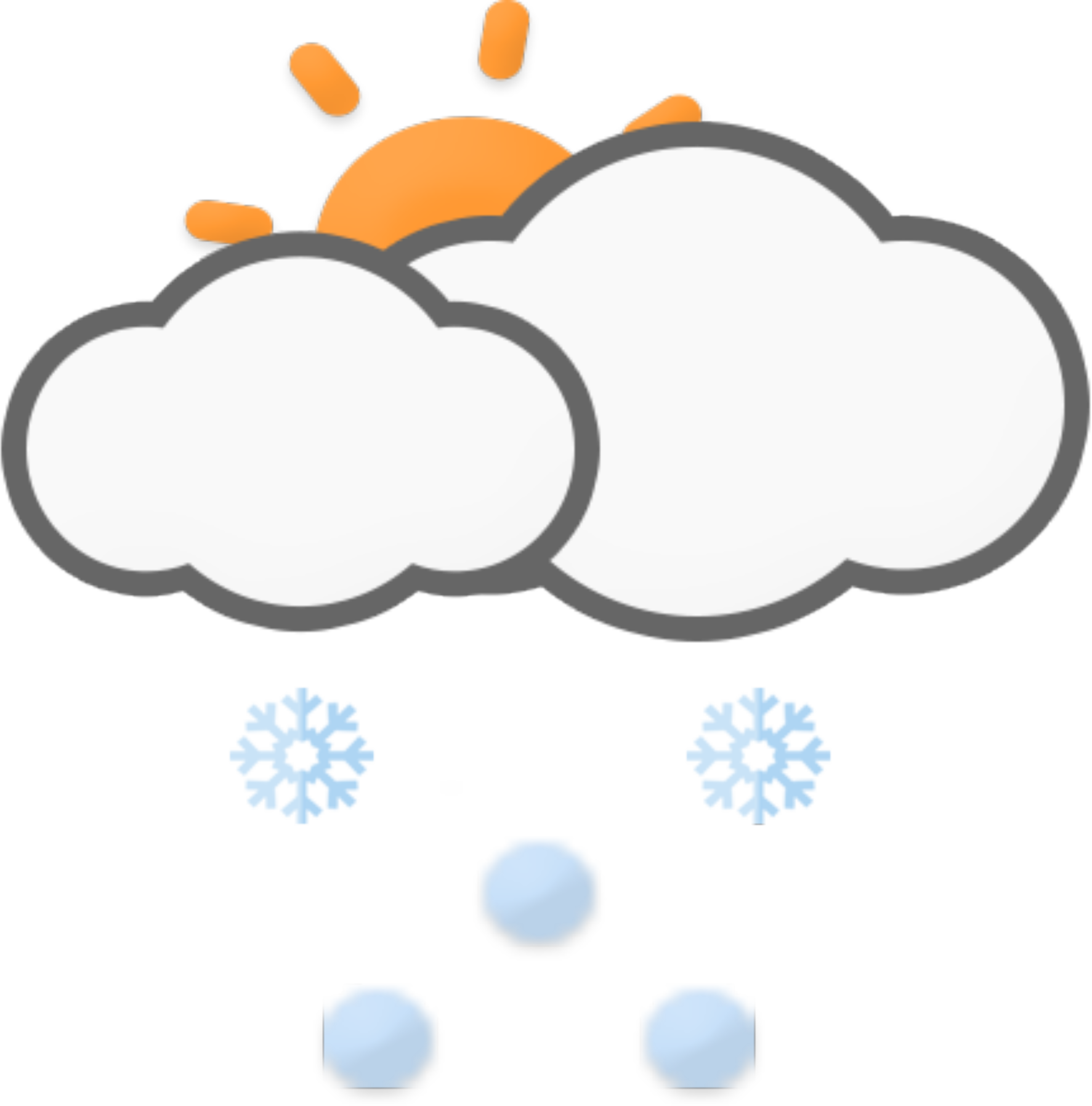 Partly Sunny W/ Flurries - Partly Sunny W/ Flurries (1773x1796)