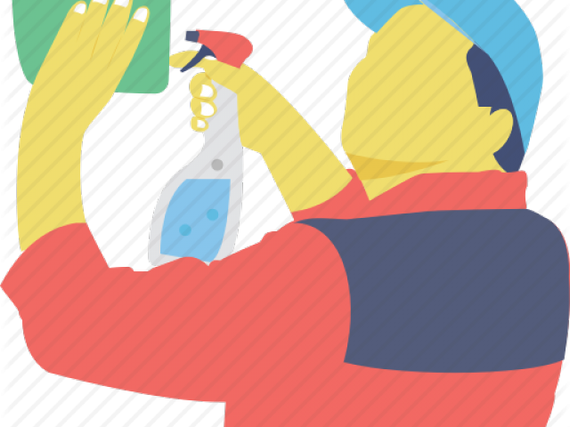 Janitor Clipart Sweeper - Cartoon (640x480)