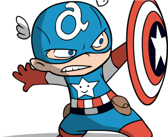 Captain America Clipart Transparent Background - Transparent Cute Captain America (640x480)