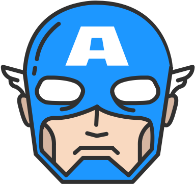 Avengers, Captain, Skipper, Captain America - Captain America Mask Vector Png (512x512)
