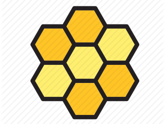 Hexagon Clipart Bee - Beehive Pattern Icon (640x480)