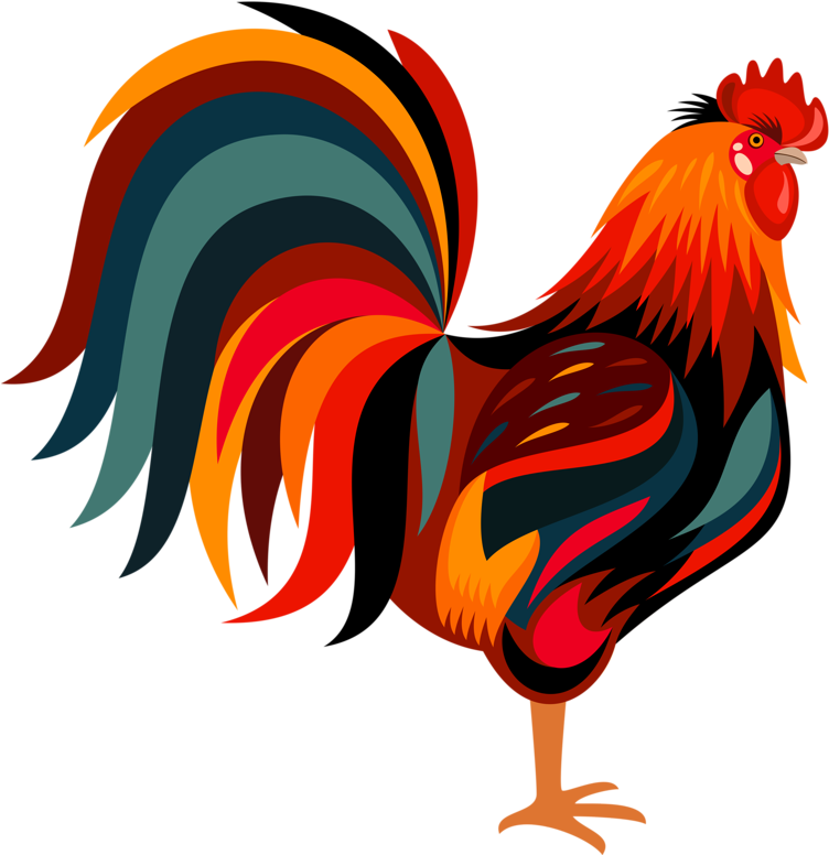781 X 800 6 - Clip Art Rooster (781x800)
