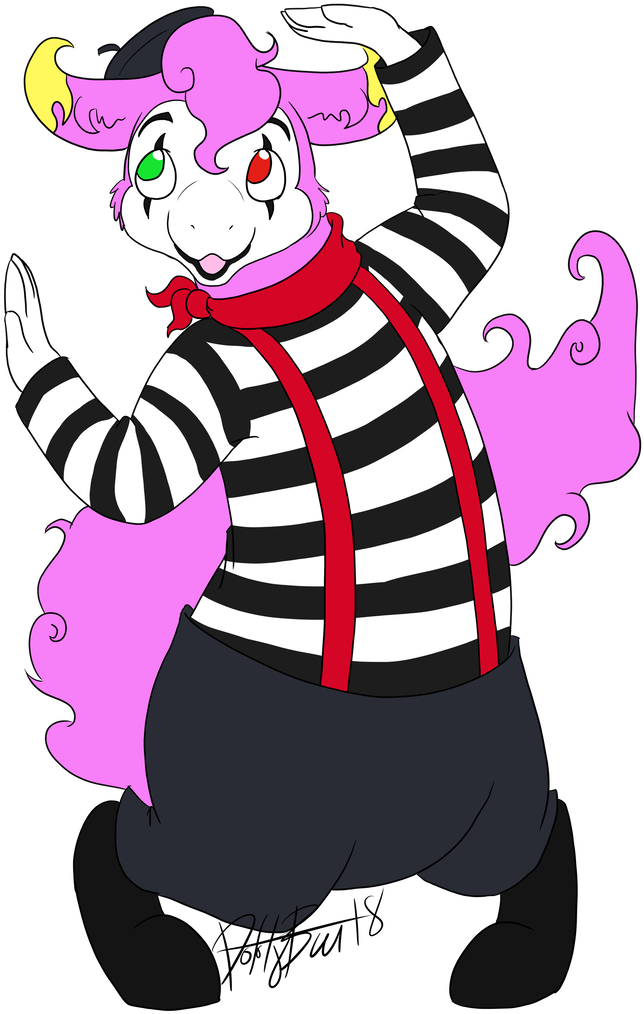 It's Mime Time By Tatta-doodles - Illustration (748x1069)