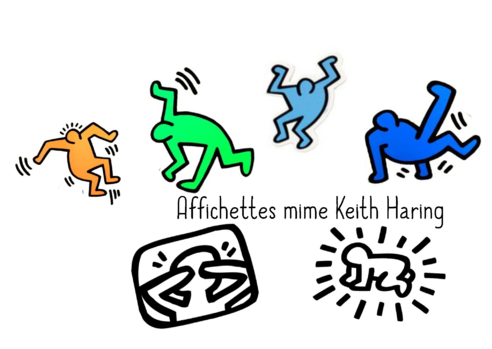 Mime - Keith Haring Radiant Baby (500x348)