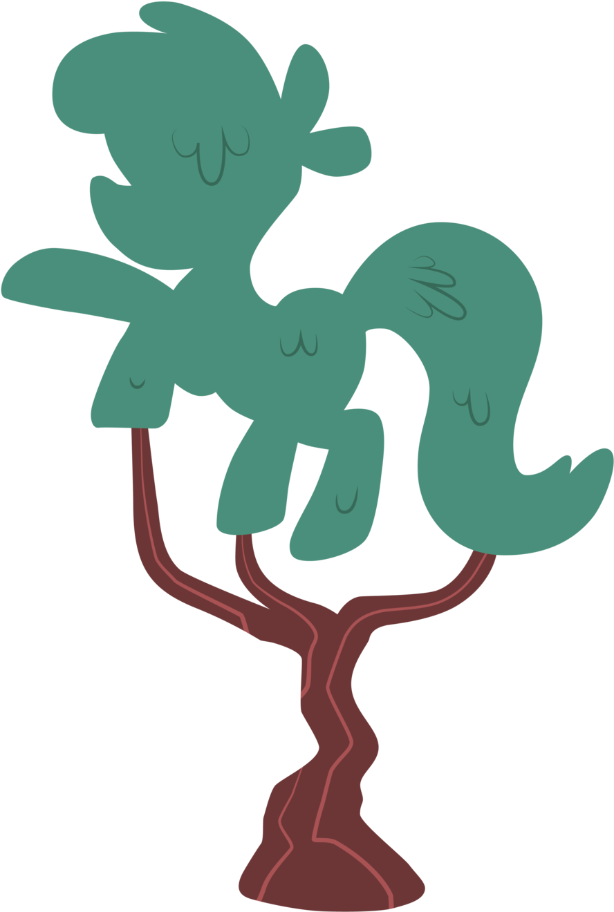Vectorshy, Look Before You Sleep, No Pony, Plant, Resource, - Illustration (900x1321)