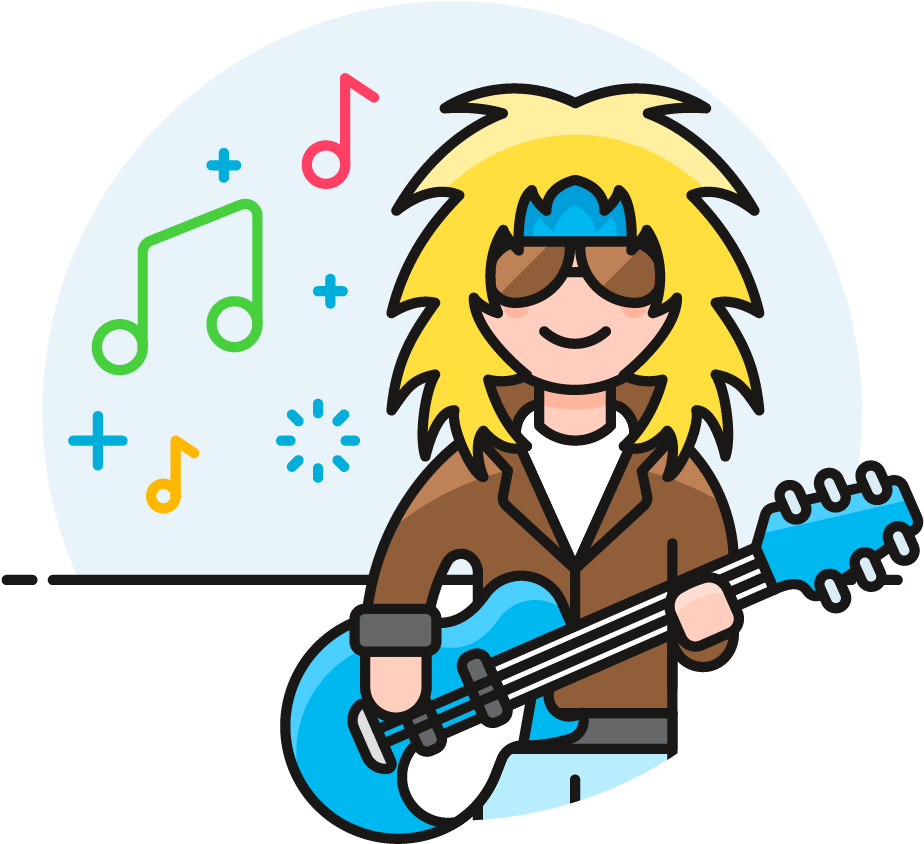 Singing Clipart Male Guitarist - Cartoon (1025x1148)