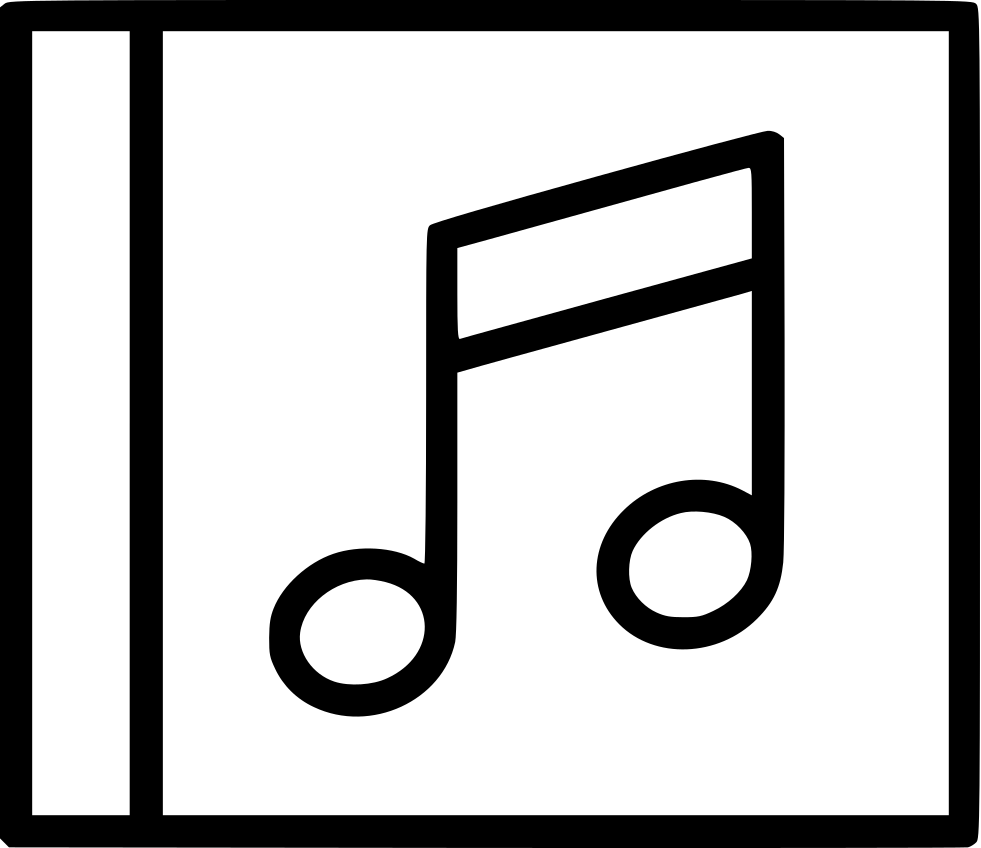 Png File - Music Icon Black And White (981x848)