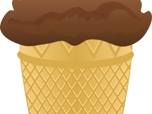 Chocolate Clip Art Ice Cream Cone (640x480)
