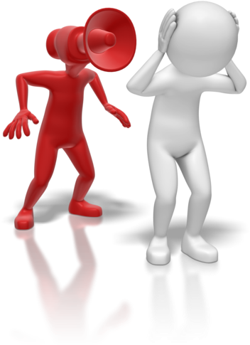 Barrier Clipart Bad Communication - Avoiding Conflict Clipart (381x500)