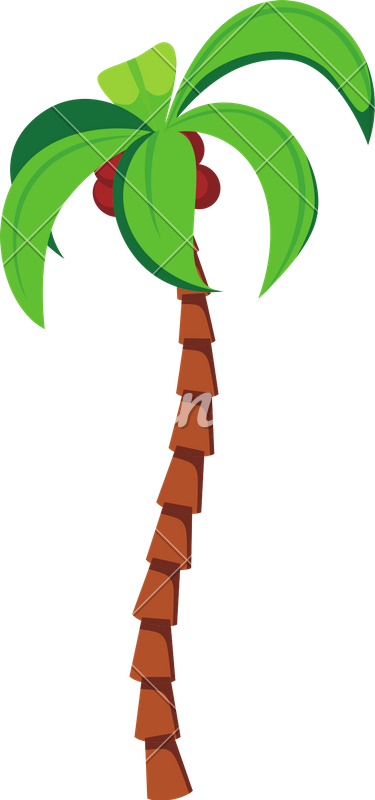 Illustration Of Coconut Tree - Illustration Of Coconut Tree (375x800)