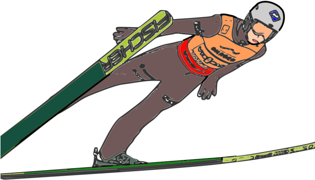 Skiing Clipart Ski Jumping - Ski Jumping Clipart (640x480)