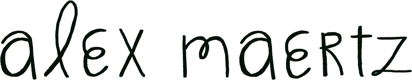 Alex Maertz Logo - Calligraphy (1667x396)