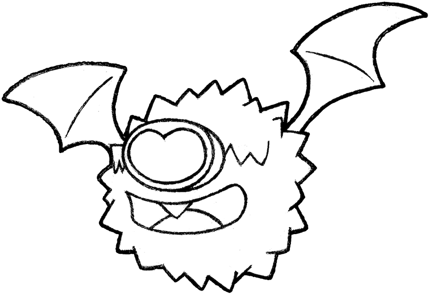 #527 Jessie's Woobat By Realarpmbq - Drawing (1024x688)