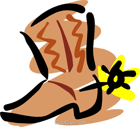 Botas De Vaquero Libres De Derechos Ilustraciones De - Botas De Vaquero Libres De Derechos Ilustraciones De (480x435)