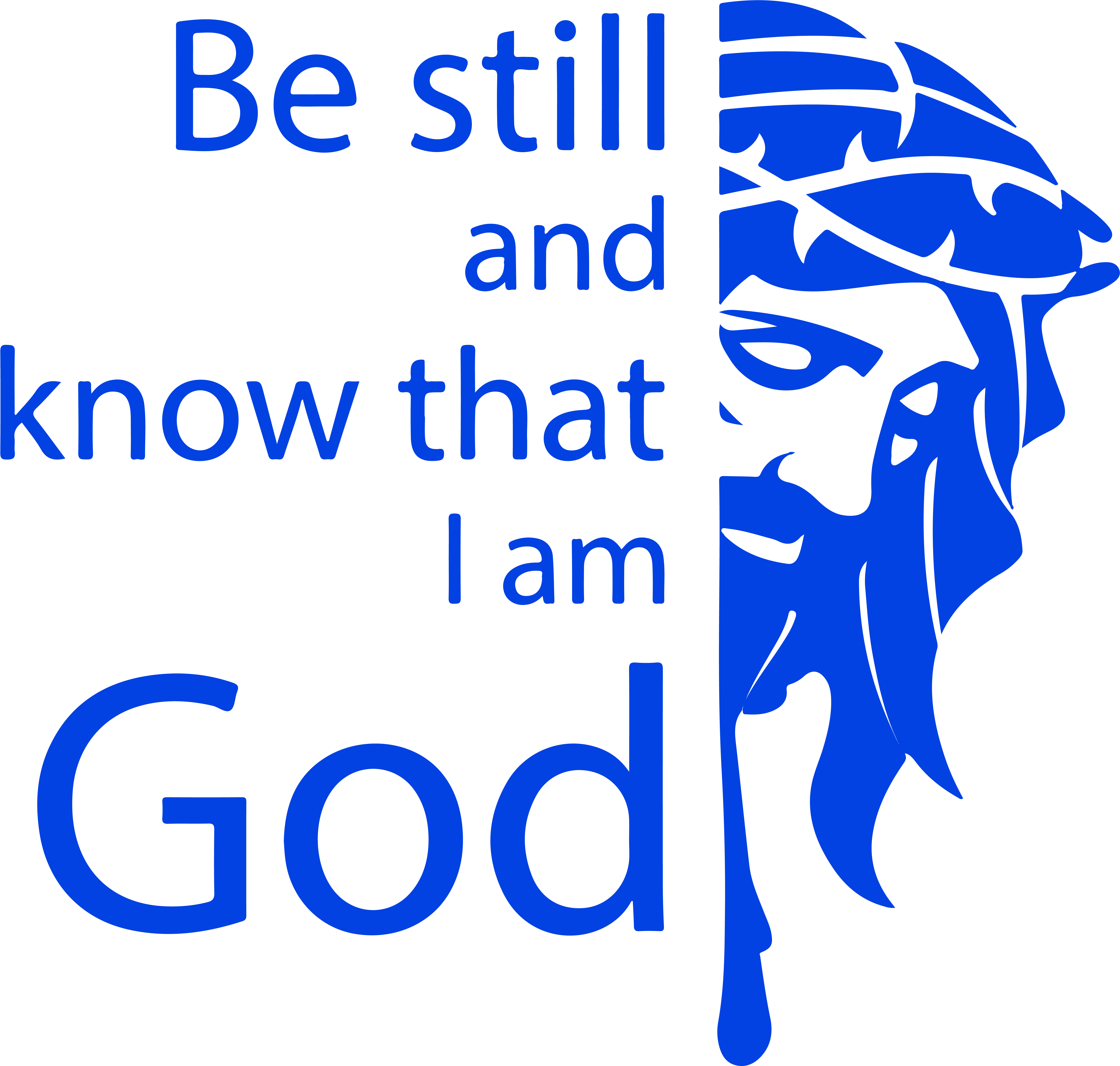 Be Still And Know That I Am God Vinyl Decal Sticker - Health And Social Care Trust (6600x6288)