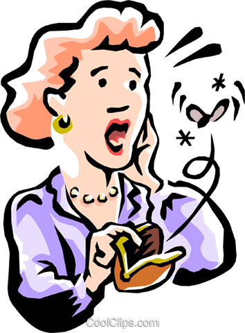 Woman Checking Her Makeup Purse Royalty Free Vector - Woman Checking Her Makeup Purse Royalty Free Vector (354x480)