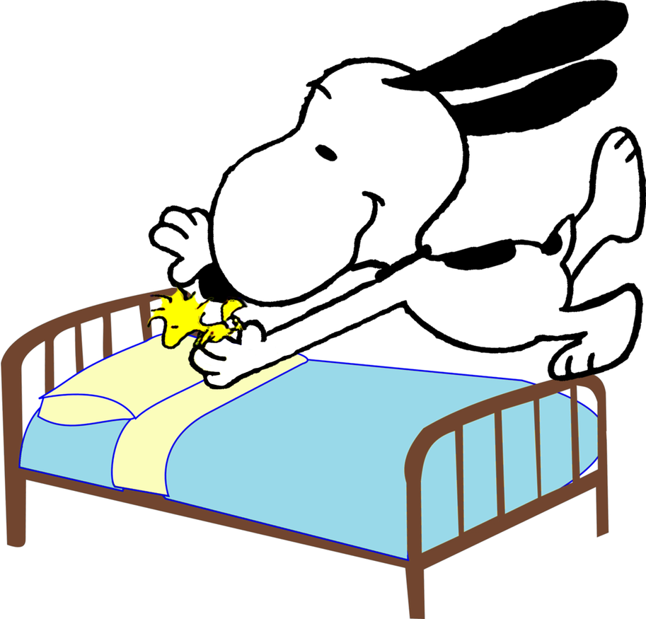 Hora De Dormir, Woodstock By Bradsnoopy97 - Bed Clipart Transparent Background (913x875)