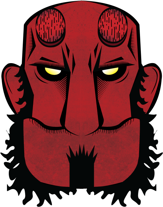 Quand Je N'arrive Pas A Dormir, Je Dessine Hellboy - Illustration (842x1191)