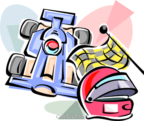 Formula One Racing Royalty Free Vector Clip Art Illustration - Clipart Formel 1 Transparent (480x405)