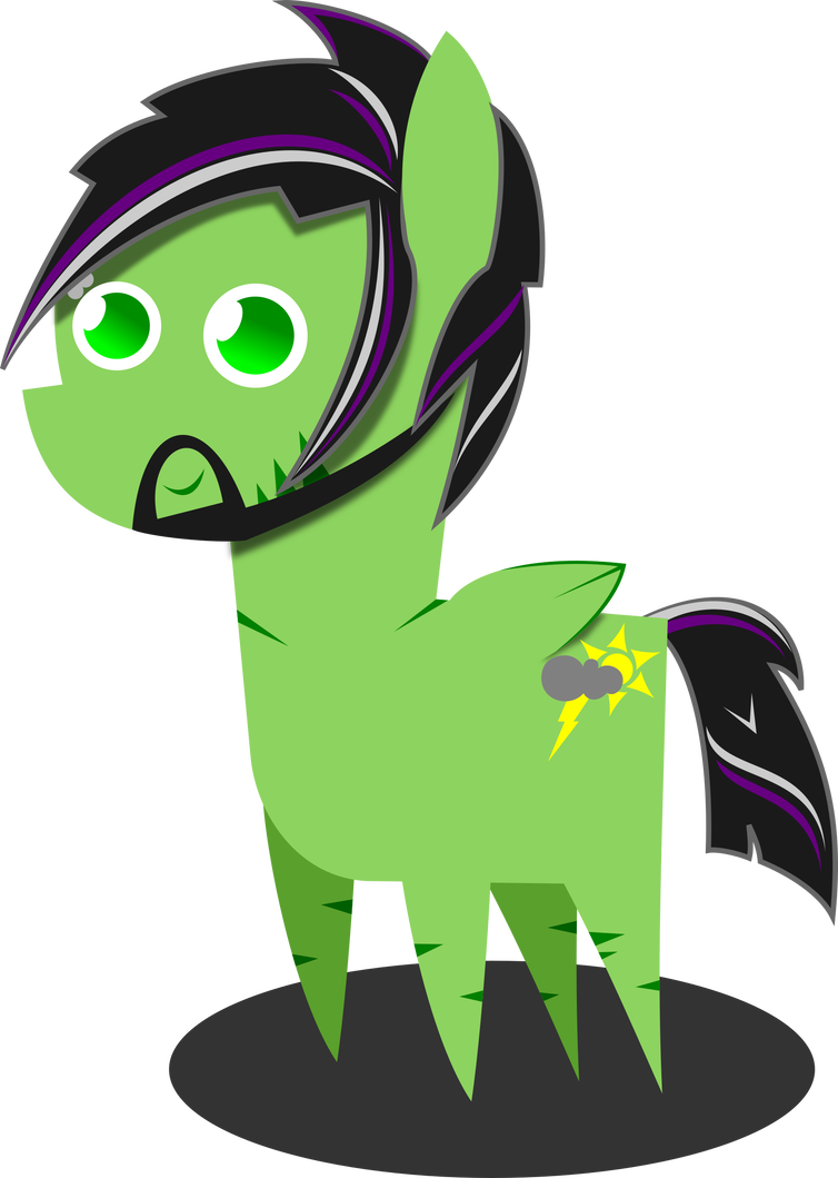 Pointy Pony Thunderbolt By Thunderbolt-1983 - Cartoon (754x1059)