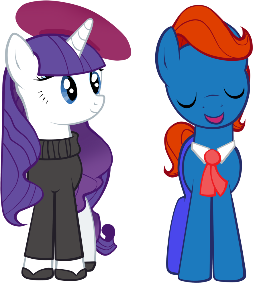 Petraea, Beatnik Rarity, Beret, Clothes, Earth Pony, - Cartoon (1027x1024)