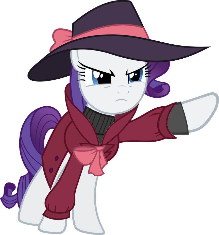 Beatnik Rarity, Clothes, Combined, Combo, Detective - Mylittlepony (863x926)