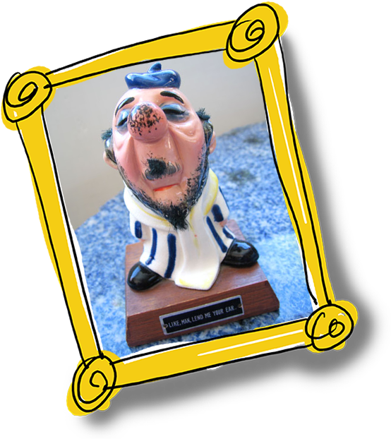 “like, Man, Lend Me Your Ear” Beatnik Statue - “like, Man, Lend Me Your Ear” Beatnik Statue (575x623)