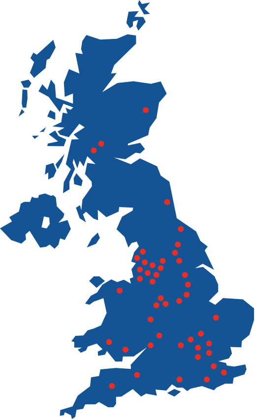 View Our Range, Scissor Lift - Ashby De La Zouch Map Uk (518x852)
