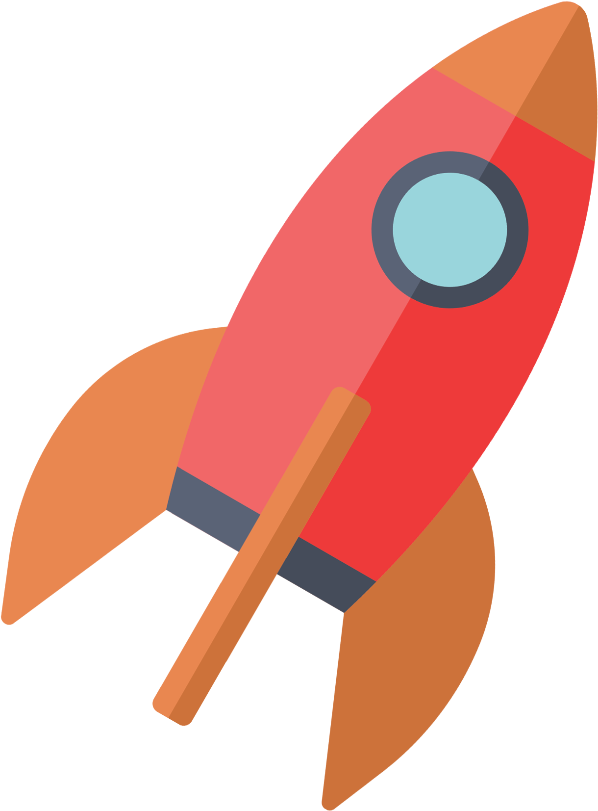 Rocket Clipart Transparent Png , Png Download - Flat Design Rocket Png (1220x1653)