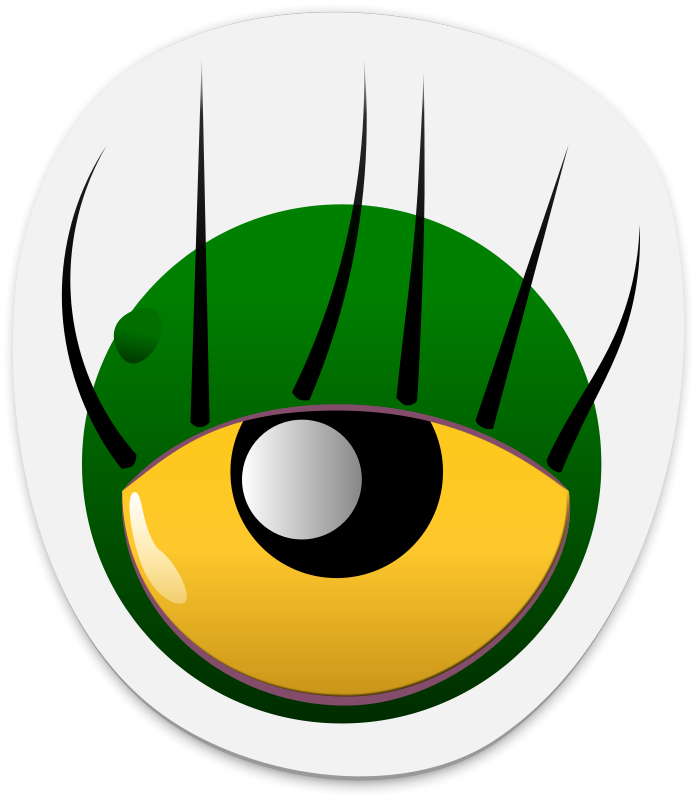 Free Clipart - Clip Art Monster Eyes (697x800)