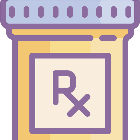 Pills Clipart Aspirin Bottle , Png Download - Medicine Bottle Clipart Black And White (481x481)